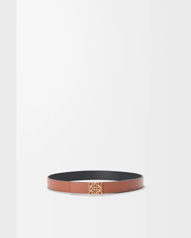 Loewe Reversible Anagram Belt In Leather skin Size Hombre Tan