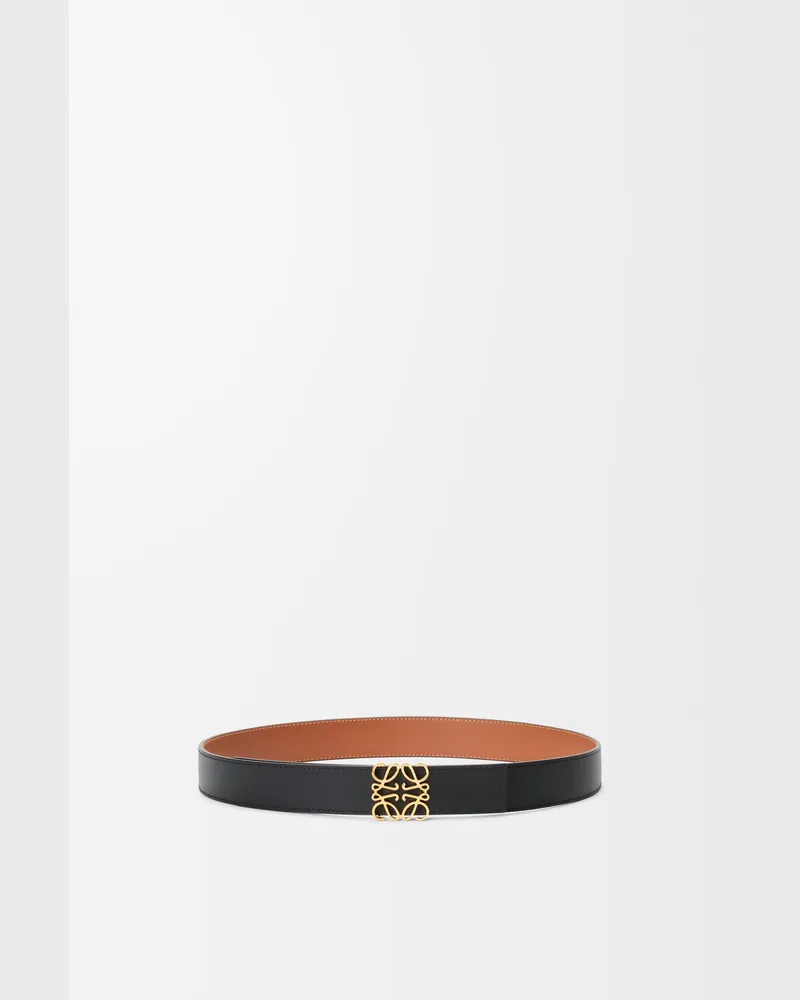 Loewe Reversible Anagram Belt In Leather skin Size Hombre Tan