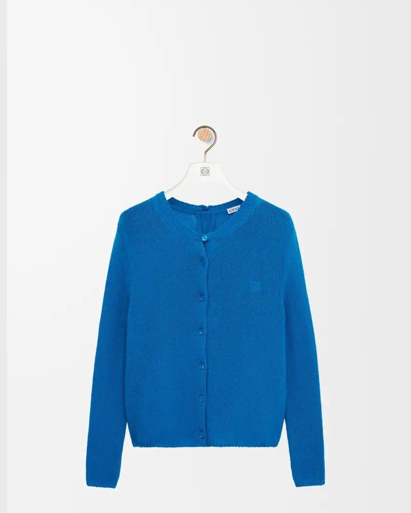 Loewe Cardigan In Cashmere Size Mujer Turquoise