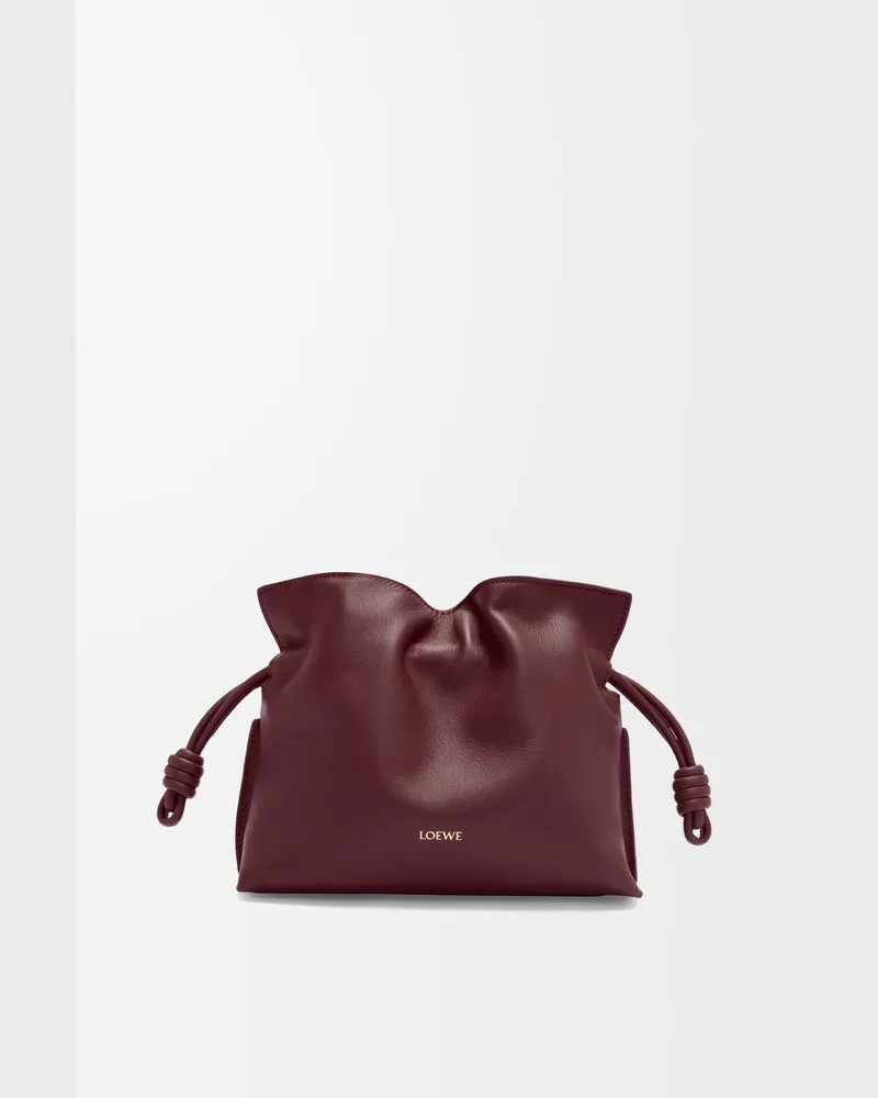Loewe Mini Flamenco Clutch In Nappa Leather skin Mujer Dark