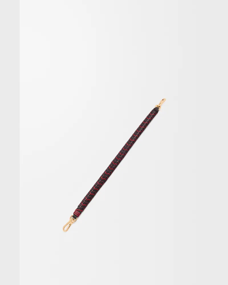 Loewe Arrow Short Strap In Leather skin Mujer Black