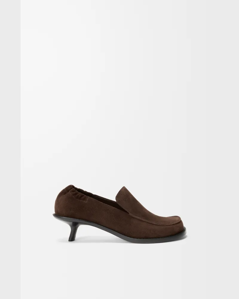 Loewe Flex Loafer In Suede Leather skin Size Mujer Dark