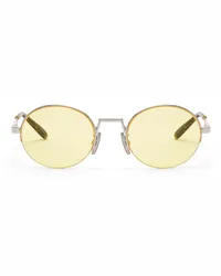 Loewe Luxury Groove Oval sunglasses Yellow