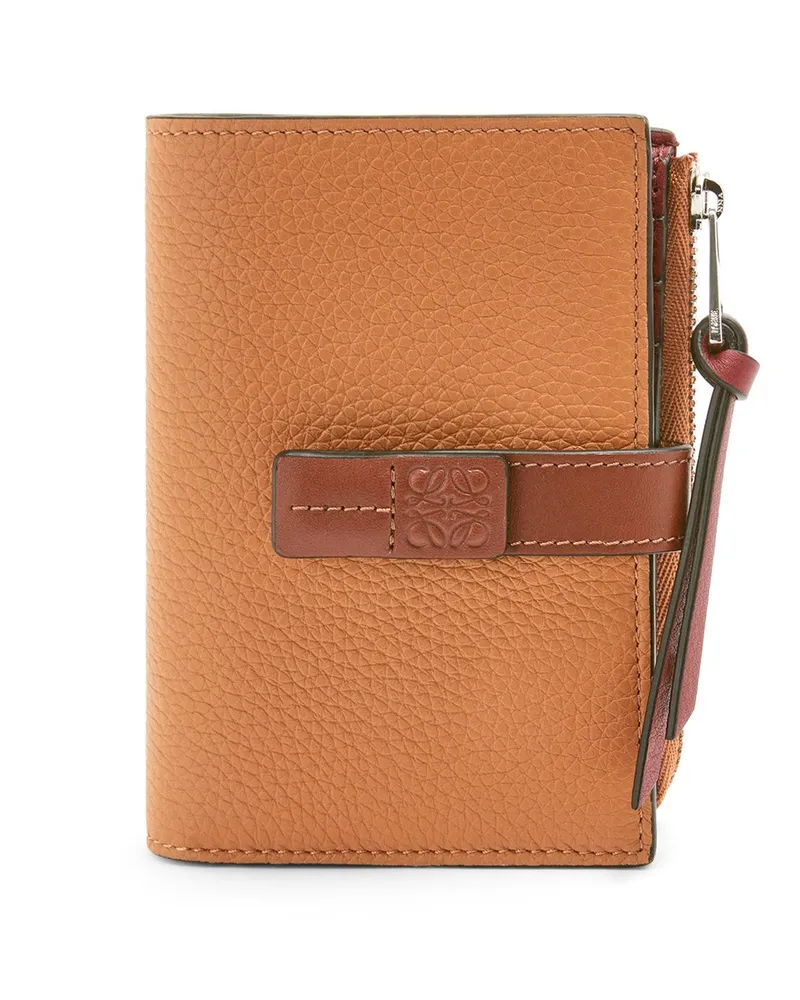 Loewe Luxury Slim compact wallet in soft grained calfskin Light