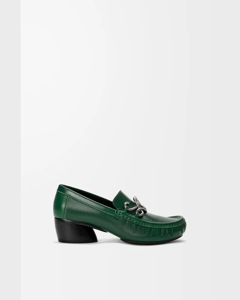 Loewe Oval Double L Loafer In Soft Leather skin Size Mujer Hunter