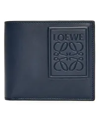 Loewe Luxury Bifold wallet in satin calfskin Deep