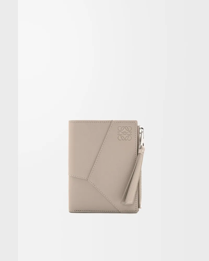 Loewe Puzzle Slim Compact Wallet In Leather skin Hombre Corda