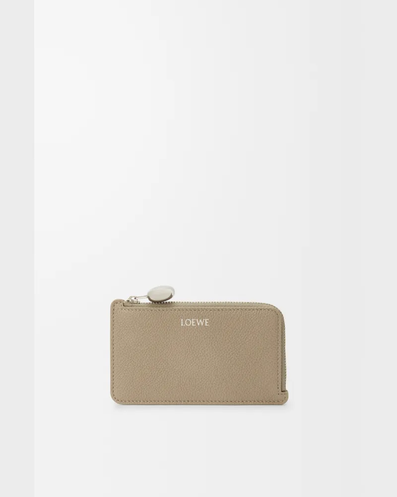 Loewe Pebble Coin Cardholder In Pebble Grained Leather skin Mujer Clay