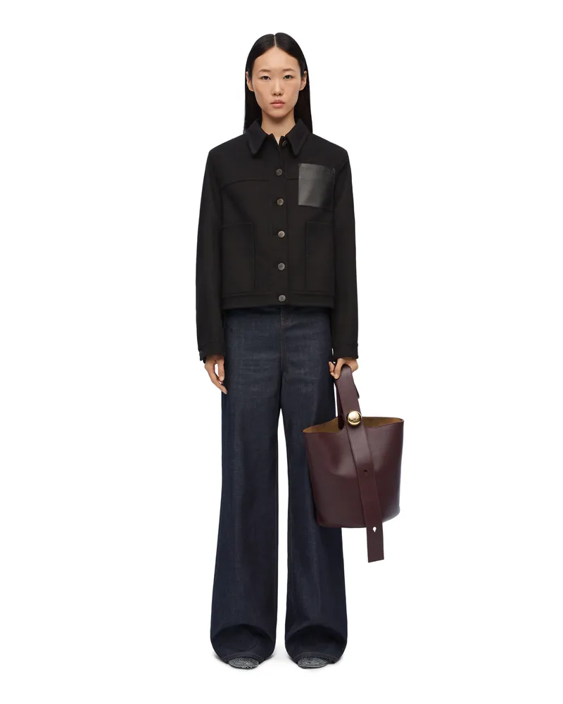 Loewe Luxury Workwear jacket in wool and cashmere Black