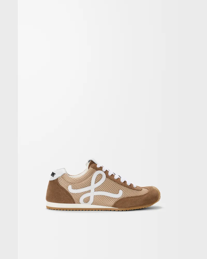 Loewe Ballet Runner 2.0 In Suede And Mesh Size Hombre Beige