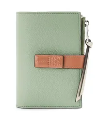 Loewe Luxury Slim compact wallet in soft grained calfskin Rosemary