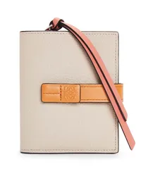 Loewe Luxury Compact zip wallet in soft grained calfskin Light