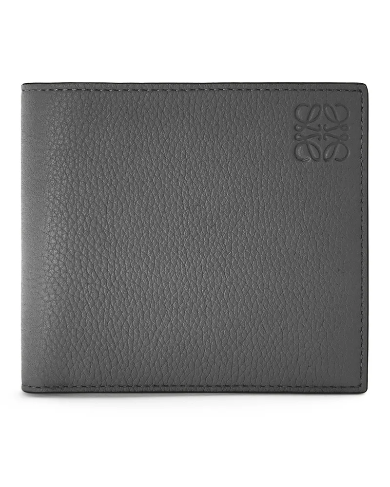 Loewe Luxury Bifold coin wallet in soft grained calfskin Anthracite