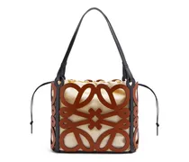 Luxury Small Anagram cut-out tote in calfskin