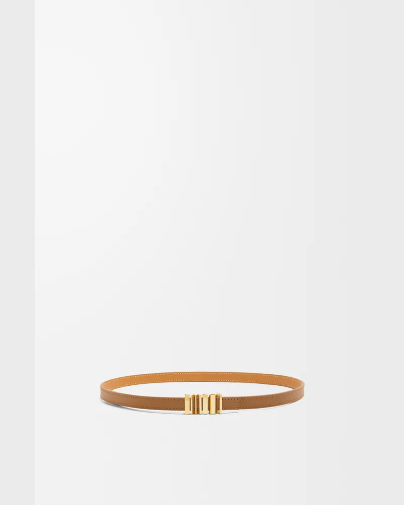 Loewe Loewe Graphic Belt In Leather skin Size Mujer Oak