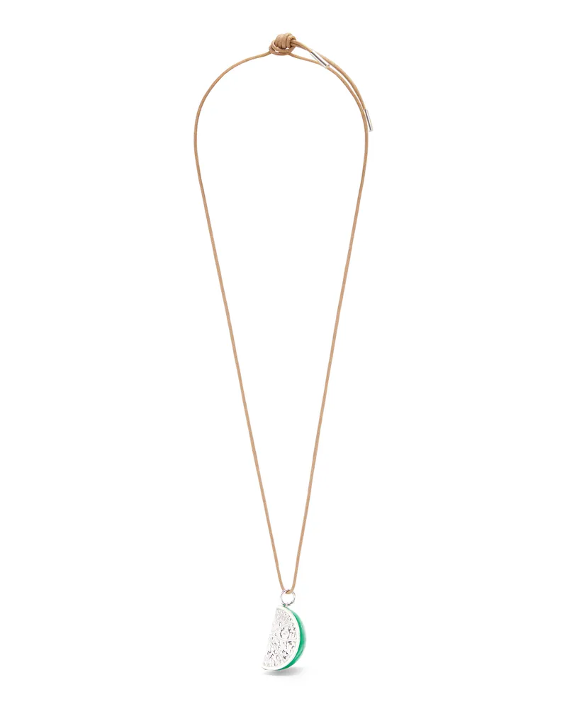 Loewe Luxury Lime necklace in sterling silver and enamel Silver