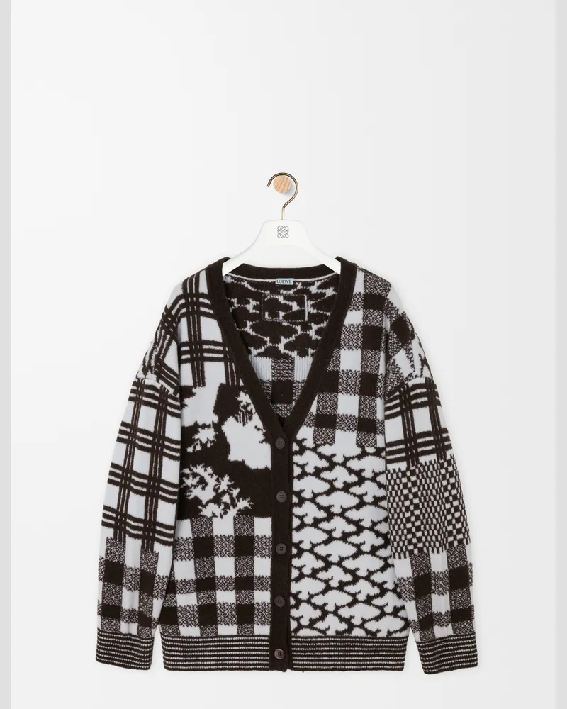 Loewe Cardigan In Wool Size Mujer Ecru