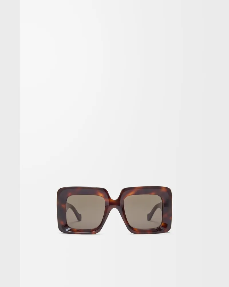 Loewe Beveled Square Maxi Anagram Sunglasses Mujer Havana