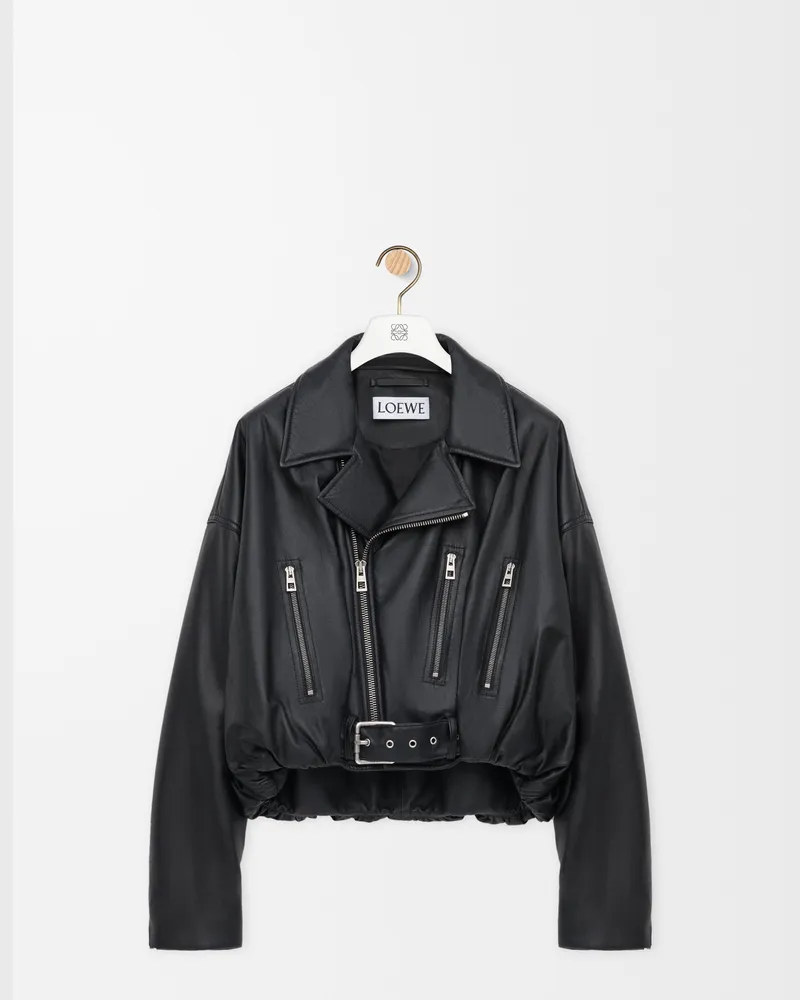 Loewe Biker Jacket In Nappa Lambskin Size Mujer Black