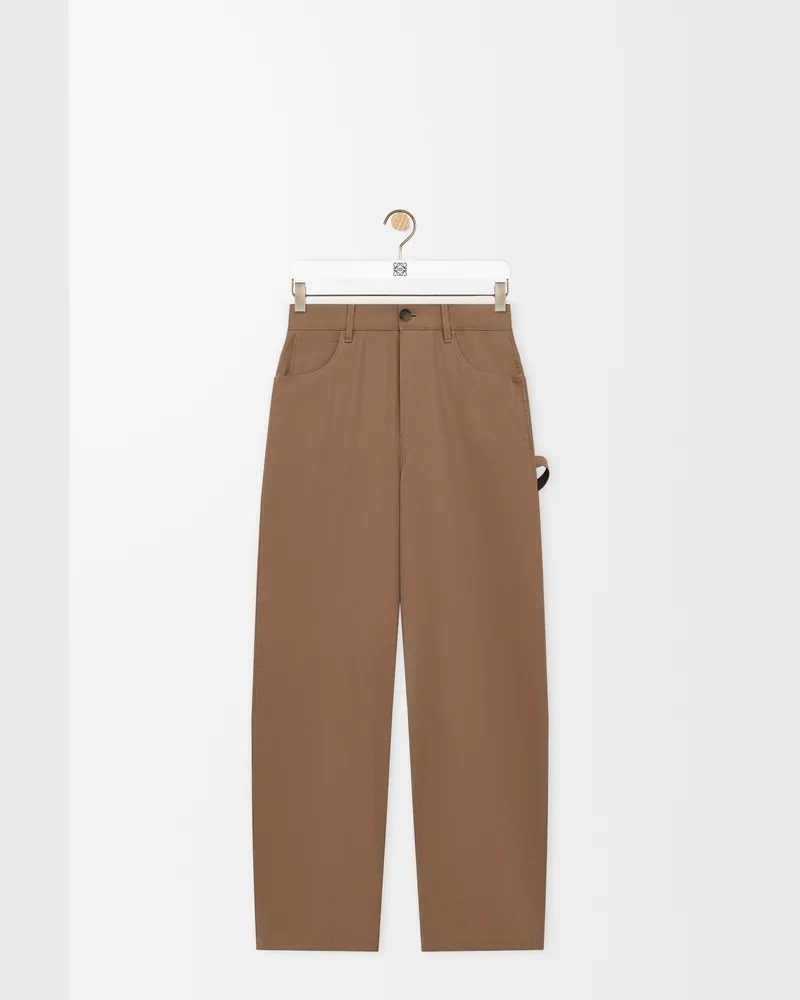 Loewe Carpenter Trousers In Cotton Size Hombre Beige