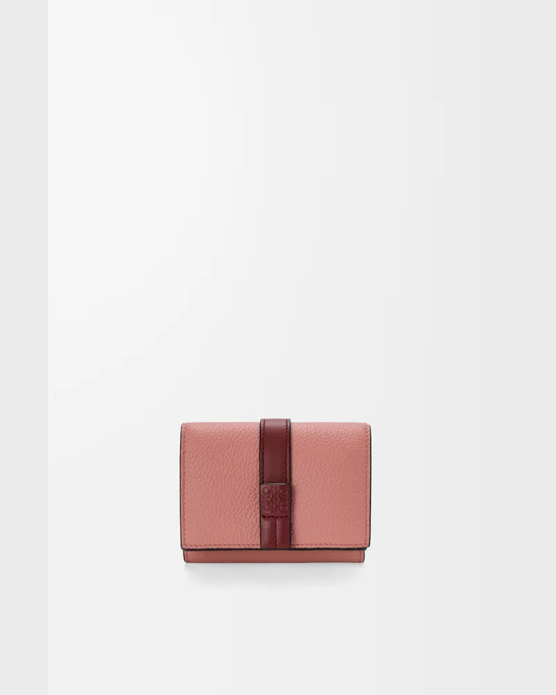 Loewe Trifold Wallet In Soft Grained Leather skin Mujer Blush
