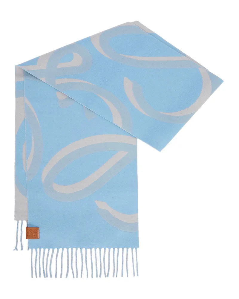 Loewe Luxury Scarf in wool and cashmere Light