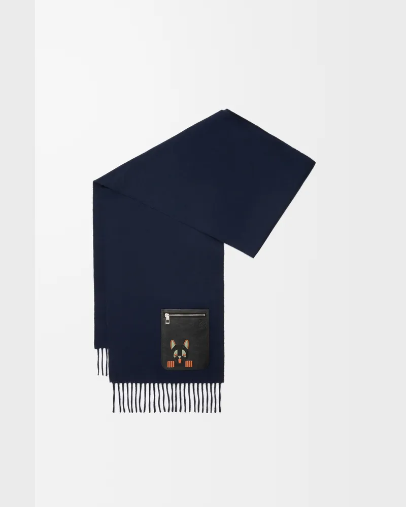 Loewe Scarf In Wool And Cashmere Mujer Dark