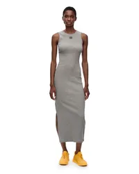 Loewe Luxury Anagram tank dress in cotton Grey