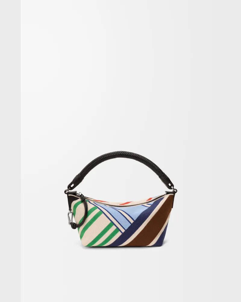 Loewe Cala Mini Bag In Embroidered Canvas And Leather skin Mujer Ecru