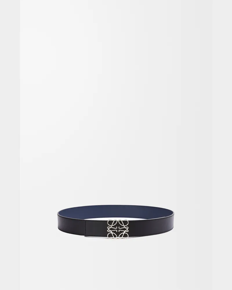 Loewe Reversible Anagram Belt In Leather skin Size Hombre Ocean