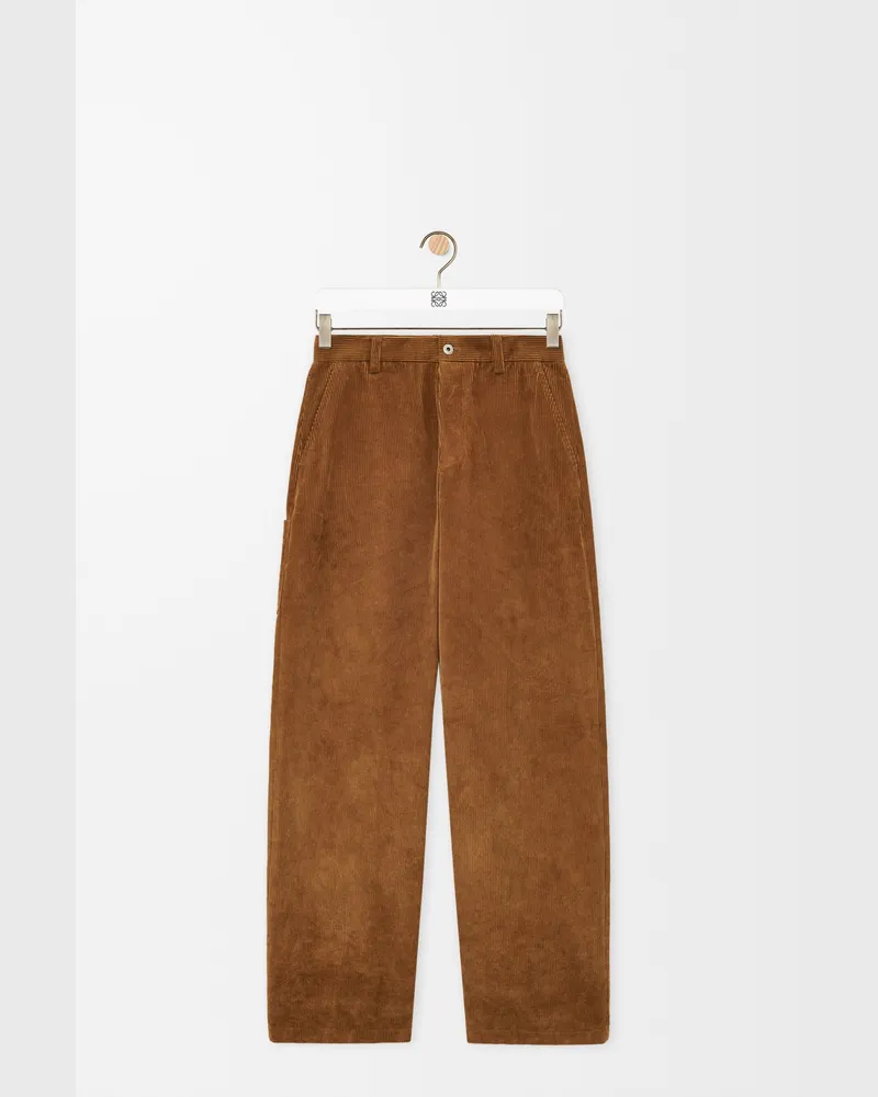 Loewe Trousers In Cotton Size Hombre Brown