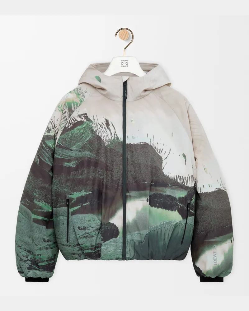 Loewe Puffer Jacket In Technical Shell Size Hombre Multicolor