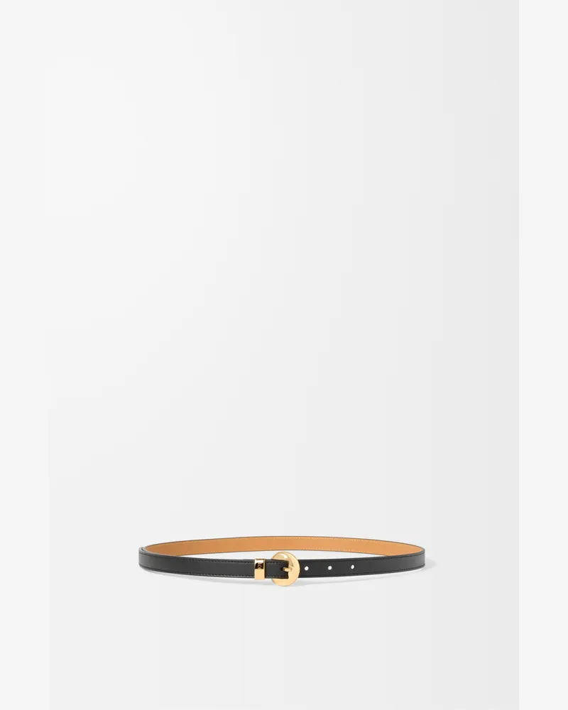 Loewe Pebble Belt In Leather skin Size Mujer Black