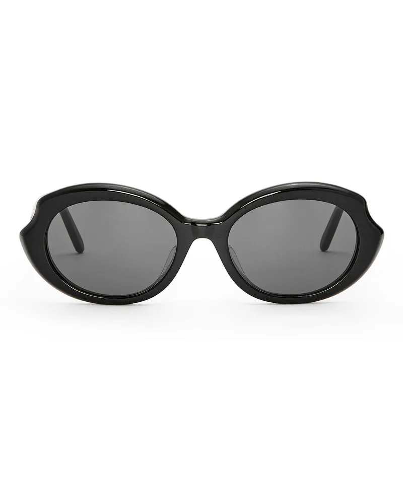 Loewe Luxury Mini Oval Slim sunglasses Black