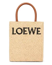 Loewe Luxury Standard A5 Tote bag in raffia Natural