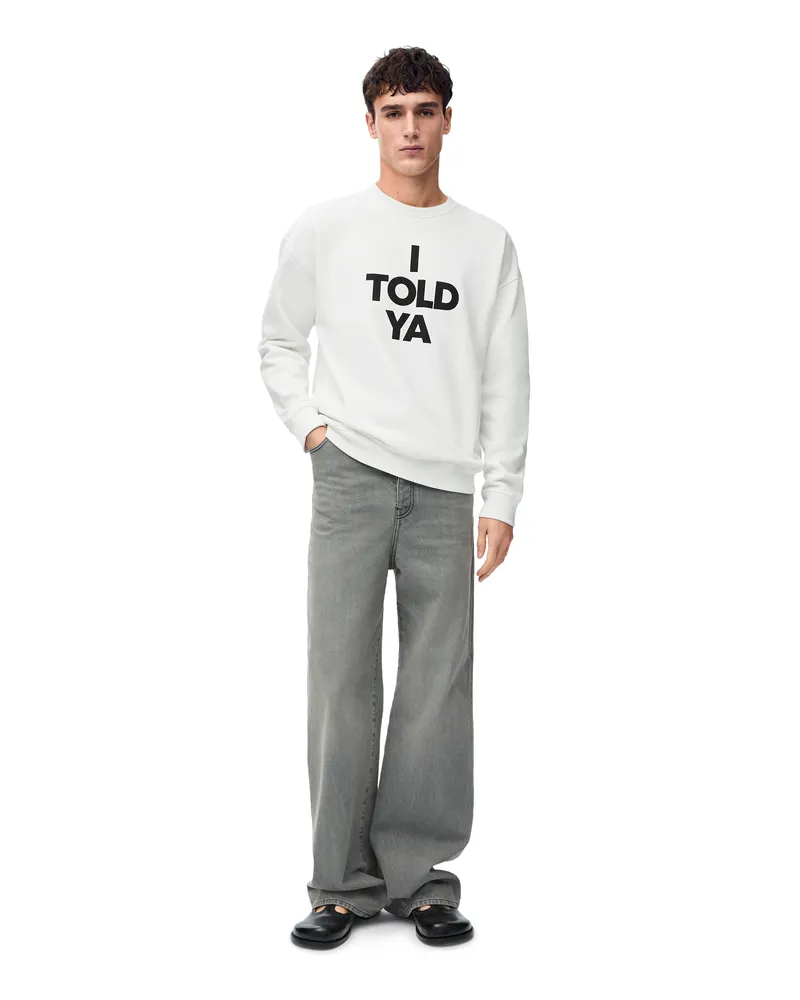 Loewe Luxury Relaxed fit sweatshirt in cotton White