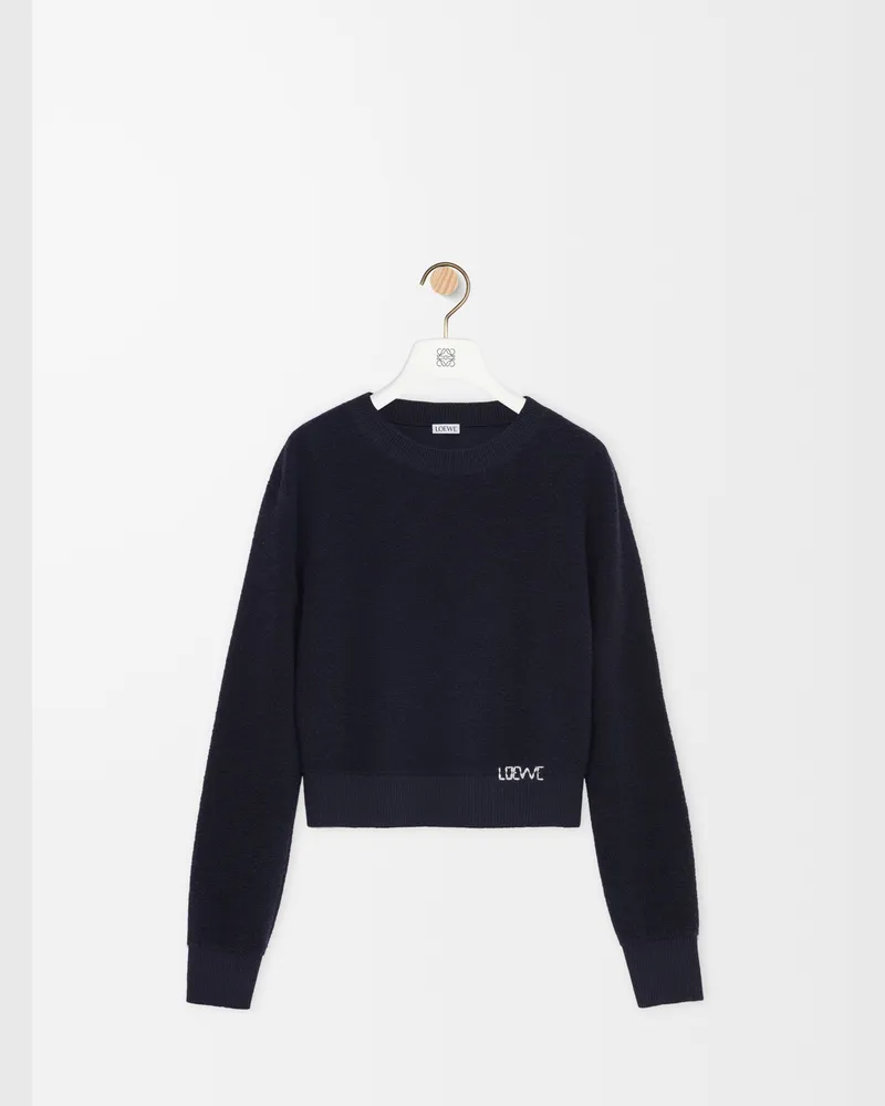 Loewe Sweater In Wool Size Mujer Navy