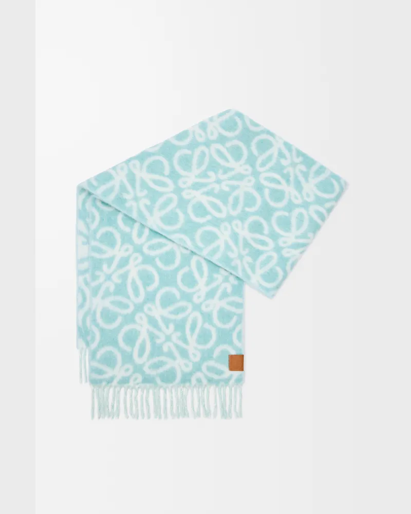 Loewe Anagram Scarf In Alpaca And Wool Blend Mujer Light