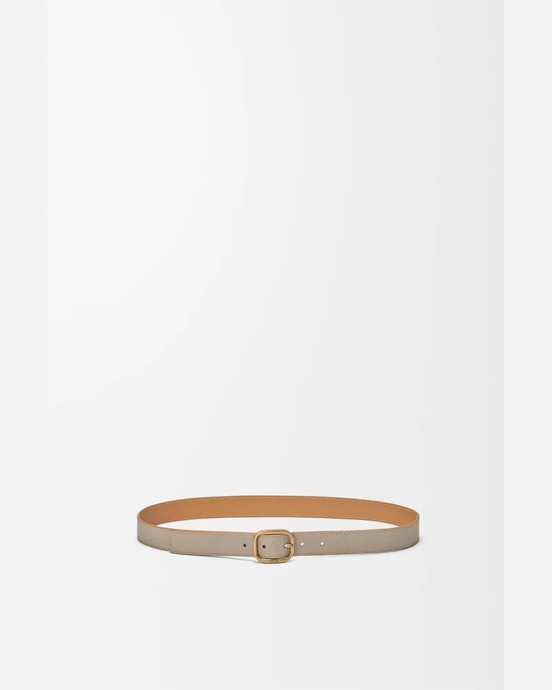 Loewe Rounded Soft Belt In Supple Grained Leather skin Size Mujer Clay