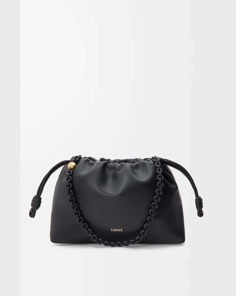 Loewe Medium Flamenco Purse In Mellow Nappa Lambskin Mujer Black