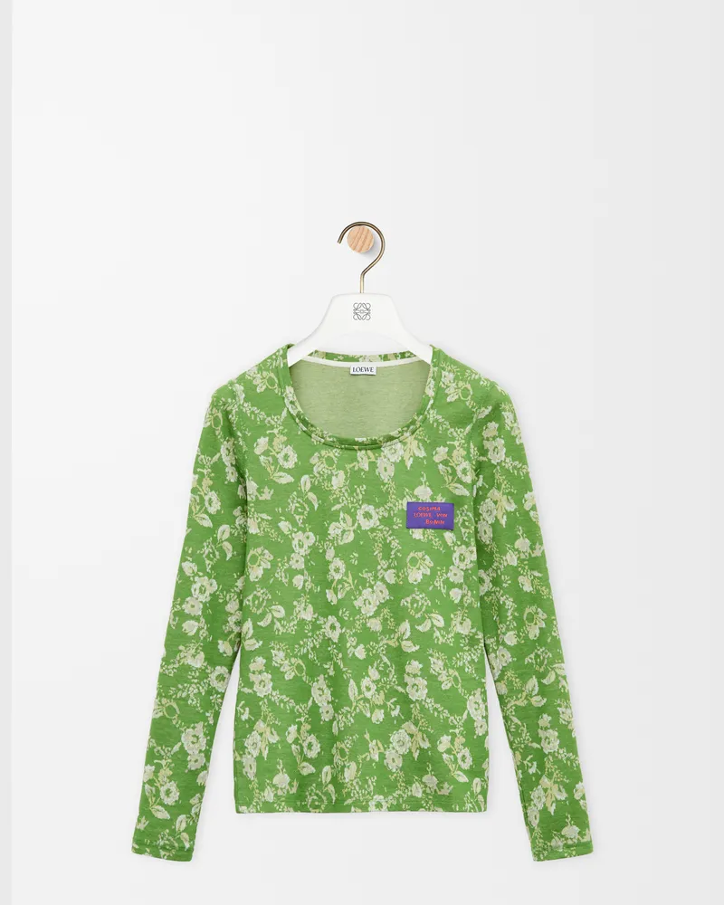 Loewe Top In Cotton Size Mujer Green