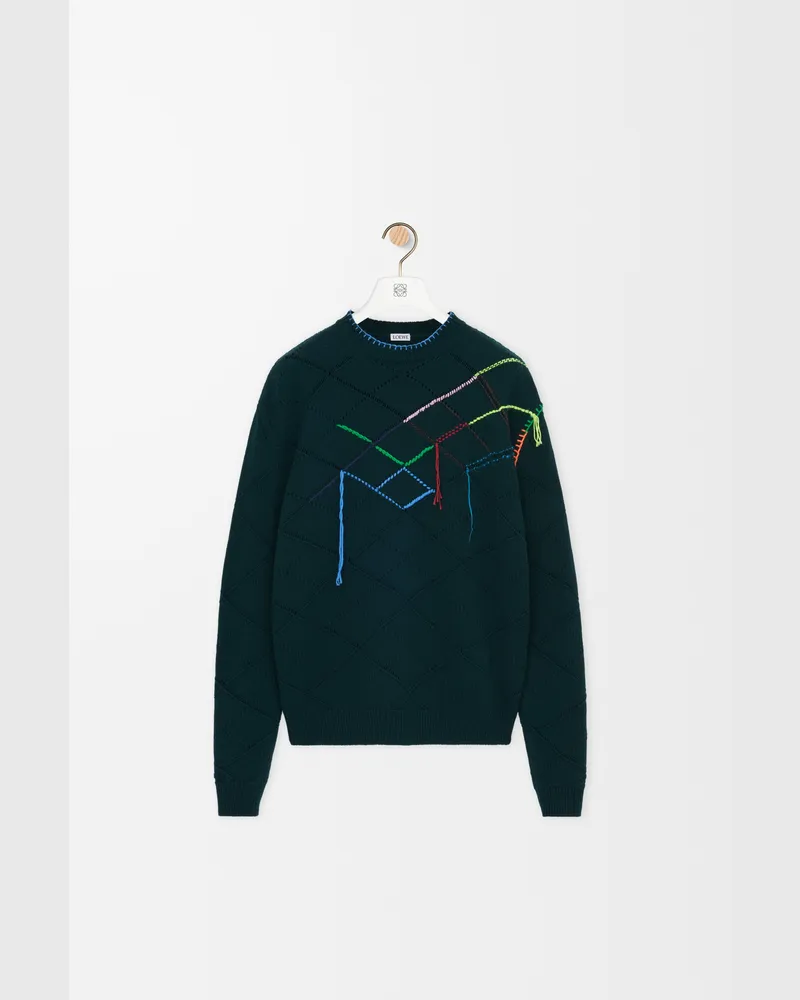 Loewe Sweater In Wool Size Hombre Dark