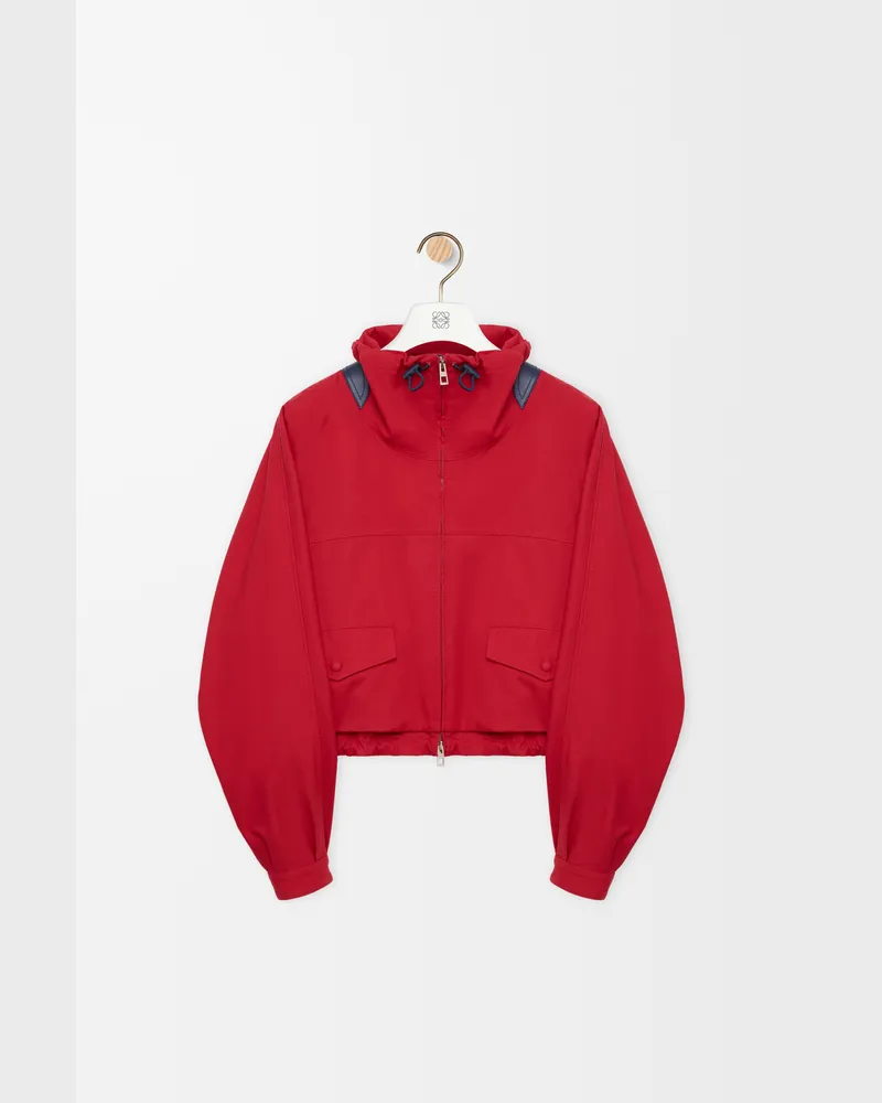 Loewe Jacket In Cotton And Silk Size Mujer Red