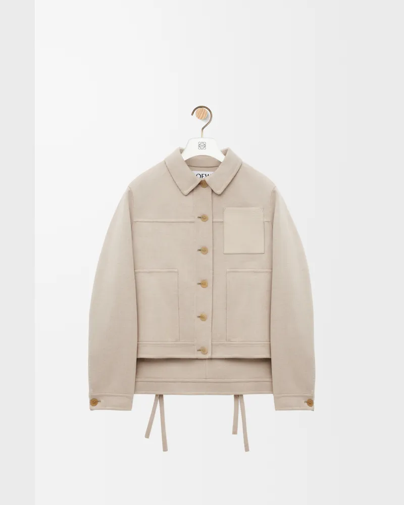 Loewe Workwear Jacket In Wool And Cashmere Size Mujer Light