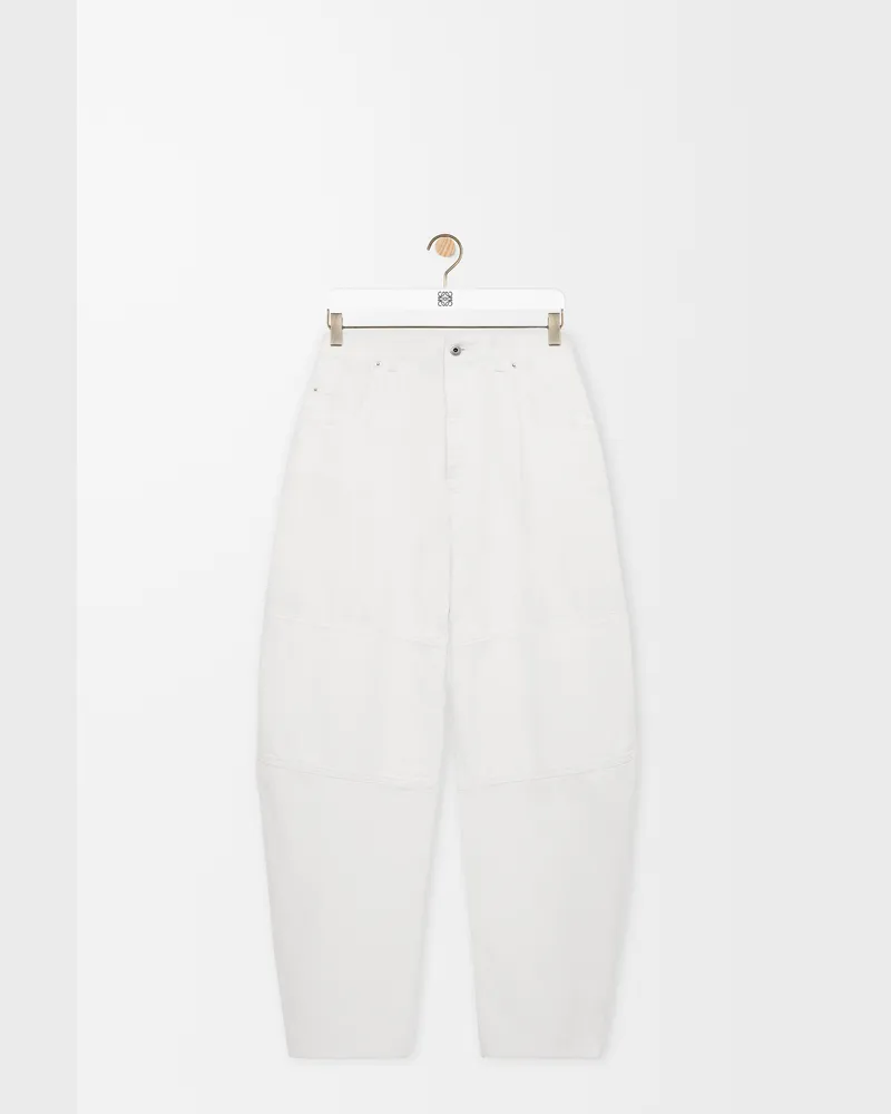 Loewe Jeans In Denim Size Mujer White