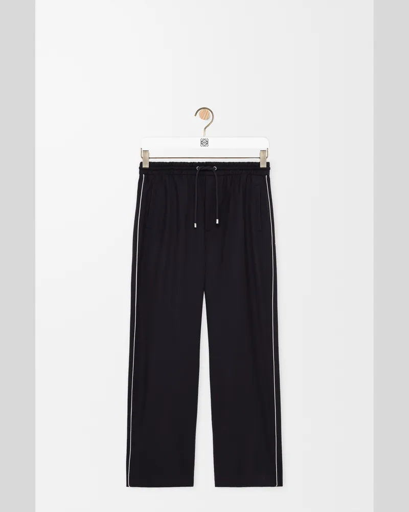 Loewe Drawstring Trousers In Wool Size Hombre Navy
