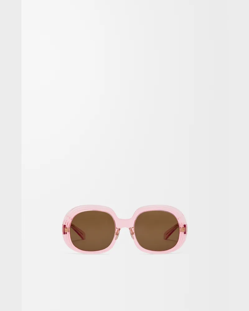 Loewe Mini Anagram Steps Square Sunglasses Mujer Transparent