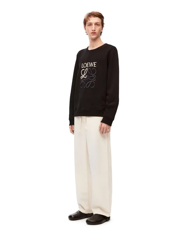 Loewe Luxury  Anagram regular fit sweatshirt in cotton Black