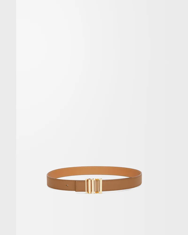 Loewe Loewe Graphic Belt In Leather skin Size Mujer Oak