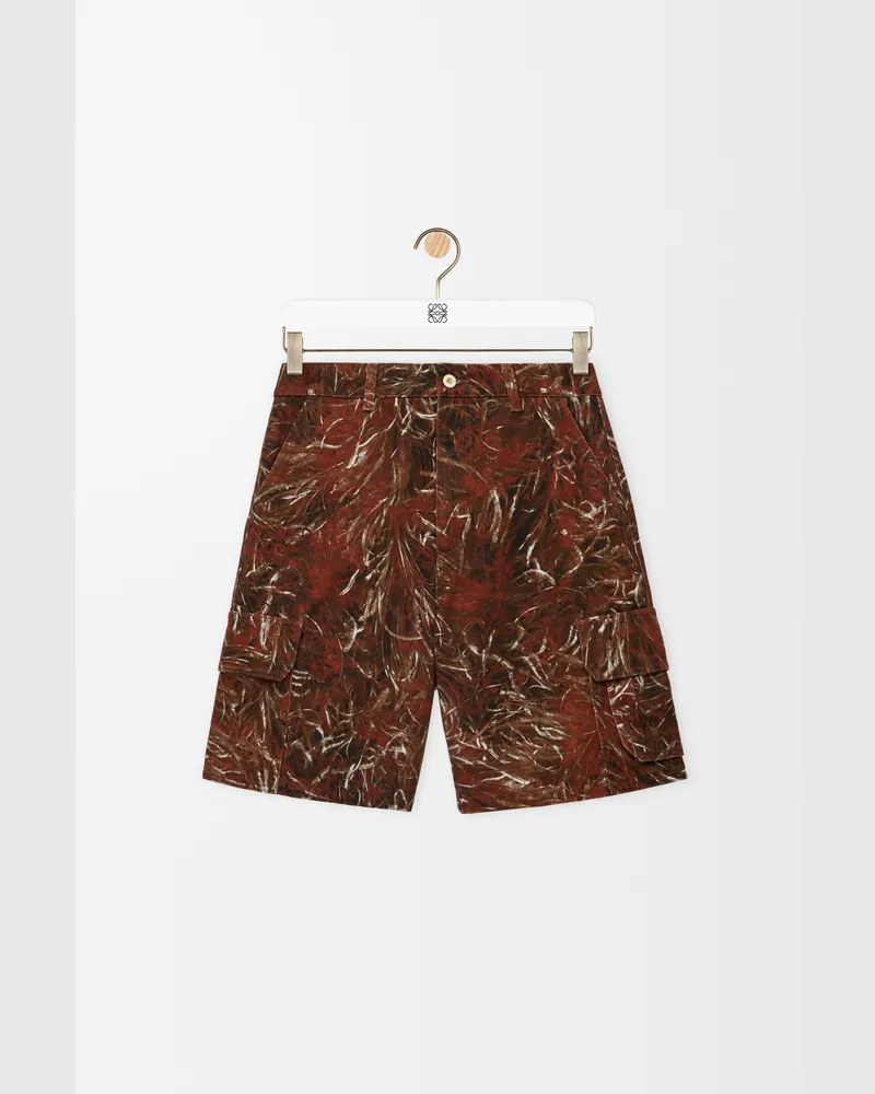 Loewe Cargo Shorts In Denim Size Hombre Dark